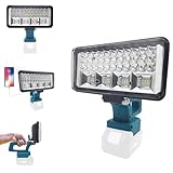 Starmingstm Akku Lampe für Bosch GBA Akku,90W 5400LM Kabellose Led Arbeitsleuchte Mit USB und Typ C, 2 Modi Helligkeit,Für Camping,Autoreparaturen, Notfall