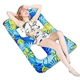 Pool Schwimmt Erwachsener - Aufblasbare Lounge Stuhl Pool Raft | Schwimmende Lounger -Hängematte Mit Rückenlehne | Große Wasserschwimmer Für Beach Lake Swimming | Entspannung Spielzeug Für Erwachsene