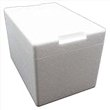 Styroporbox/Thermobox - 7,5 Liter - 33 x 22,5 x 22 cm/Wandstärke 3 cm - Styrobox