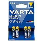 Varta High Energy LR03 Micro AAA Batterie (1,5V, 2400mAh, 4-er Blister), (4 Stück ) 1er Pack