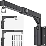 BeneLabel Boxsack Halterung, Wandhalterung Schwererbar Sandsack Befestigung Wand Verstellbar Aufhängung Ständer Stille Rotation mit 44-64cm Einstellbarer Länge & 33-45cm Höhe, 250-500lbs