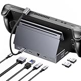 UGREEN Steam Deck Dock 9-in-1 Dockingstation 4K@60Hz HDMI 10Gbps USB Ports Verstellbarer Ständer Kompatibel mit Steam Deck OLED, ASUS ROG Ally X, Lenovo Legion Go, MSI Claw, iPad Air/Pro, MacBook usw.