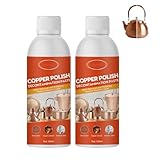 Messing Copper Cleaner Shine Restore Spray - Messingkupferreiniger, für Töpfe, Pfannen & Edelstahl, 100 ml (2)
