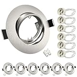 Wondlumi 6er Set LED Einbaustrahler Rahmen GU10...