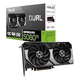 ASUS Dual GeForce RTX 5060 Ti 8GB GDDR7 OC Edition Gaming Grafikkarte (Nvidia GeForce RTX5060Ti DLSS 4, 2,5-Slot Design, PCIe 5.0, 3X DisplayPort 2.1b, 1x HDMI 2.1b, DUAL-RTX5060TI-O8G)