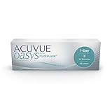 ACUVUE OASYS 1-Day Tageslinsen helfen das Gefühl von müden & trockenen Augen zu reduzieren – Tageskontaktlinsen mit -3 dpt und BC 8.5 – UV Schutz & angenehmes Tragegefühl – 30 Linsen