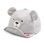 Pesaat Baby Baseball Cap 3-18Monate Baseballmütze Baby Jungen Schirmmütze UV Schutz Mädchen Sommermütze Baby Cap (Grau, 3-18Monate)