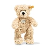 Steiff Teddybär Fynn beige 18 cm, Teddy-Bär zum Kuscheln und Spielen für Kinder, aus kuschelweichem Plüsch, Stofftier-Teddy beweglich & waschmaschinenfest