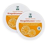 BADERs Ringelblumen Salbe aus der Apotheke. Calendula officinalis mit wertvollen Pflanzenextrakten. Doppelpack 2 x 100 ml