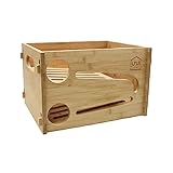 UNUS Bierkasten Flaschenrutsche Kühlschrank, Flaschenhalter aus Holz für Kühlschrank, 39x31x25 cm, zur Aufbewahrung von Bierflaschen