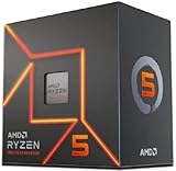 AMD Ryzen 5 7600 Desktop-Prozessor (6-Kern/12-Thread, 38 MB Cache, bis zu 5,1 GHz maximaler Boost) mit AMD Wraith Stealth-Kühler (erneuert)