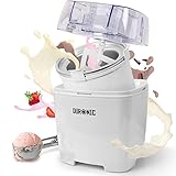 Duronic IM540 Eismaschine, Eis Maschine für Eiscreme und Sorbet, Eis selber machen mit Eismaschine, Ice Cream Maker für 1,5 L Eiscreme, Speiseeisbereiter für Eis und Frozen Yoghurt Grundrezept