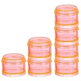 Veemoon Tragbarer Kleiner Pillen Organizer aus Kunststoff 7 Fächer mit Abnehmbarem Deckel Kompakte Wöchentliche Medikamentenbox für Reisen und Outdoor