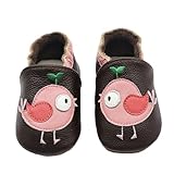 Krabbelschuhe Baby Lauflernschuhe Mädchen Jungen Hausschuhe Krabbelschuhe Babyschuhe Weicher Leder mit Wildledersohlen Lederschuhe Kleinkind Schuhe