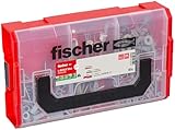 fischer L-Boxx Mini DuoLine, 181-teiliges Dübelset, 6-8 mm Durchmesser, 30-40 mm Länge, DuoPower, DuoTec und DuoBlade, für Profis und Heimwerker