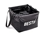 BESTIF Faltschüssel Camping Spülschüssel 20L Outdoor Multifunktional Faltbare Waschschüssel (Schwarz, 20 L)