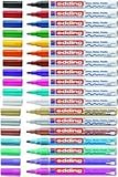 edding 751 Glanzlack-Marker Sparpack 18 Farben und viele Sortimente zur Auswahl (17er Set, metallic sortiert)