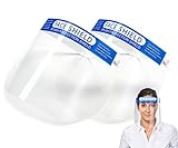 Pack of 2 face Shield with Anti-Fog Visor and Comfortable Thanks to Padding face Shield, face Shield, Visor, spit Protection