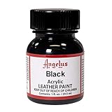 Angelus Acryl Lederfarbe Schwarz 29,5 ml