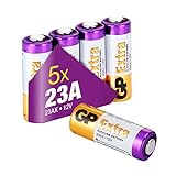 GP Extra Batterien 23A 12V Alkaline (A23, 23AE, MN21, V23GA) 5 Stück, 12 Volt für Türklingel, Transmitter, Fernbedienung, Sicherheitstechnik etc.