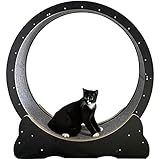 IXMLDAXD Kratzbaum für Wohnungskatzen, Katzenspielzeug, Haustier-Roller, Sport-Klettergerüst, Heimtierbedarf for kleine/mittelgroße Haustiere, Indoor-Übung(Black,L)
