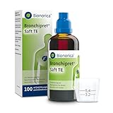 Bronchipret® Saft TE für Kinder ab 1 Jahr – 3-fach Effekt gegen Husten, Schleim und Entzündungsbeschwerden in den Bronchien, pflanzliche Thymian-Efeu-Kombination, zuckerfrei, 100 ml, Saft