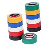 Cabilock 12Rollen Isolierband aus Elektrisches Klebeband für Drähte Hochfest Vielseitig Einsetzbar für Heim Starke Haftung Einfach zu Verwenden