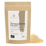 BIO Ashwagandha Pulver (250g), Gemahlene Ashwagandha Wurzel, Ashwagandha Pulver aus biologischem Anbau, 100% Natürlich und rein, Vegan