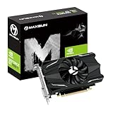 MAXSUN GEFORCE GTX 1050 Ti 4GB GDDR5 128 Bit Video Gaming Grafikkarte GPU für Mini ITX Gaming PC, DisplayPort, HDMI, DVI-D, Single Fan Cooling System