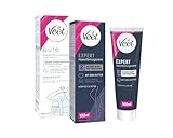 Veet Enthaarungscreme Bundle – Pure für Bikinizone & Achseln (100 ml) + Expert für Körper & Beine (100 ml) – Für alle Hauttypen inkl. sensibler Haut – Mit Applikator & Spatel