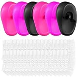 Hemobllo Einweg Ohrenschützer 206 Stück Haarfärbemittel Ohrenschutz Silikon Ohrabdeckung Dusche Friseursalon Spa