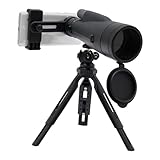 Monokular Fernglas Monocular Monokulare 12-36x, 60mm Objektiv Fernrohr Erwachsene für Outdoor-Aktivitäten, mit Stativ und Smartphone-Halterung