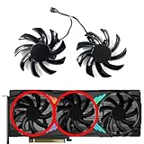 SHANGYG T129215SU Für PNY für RTX4060ti 4070 XLR8 Verto Triple Fan Grafikkarte Ersatz Ersatzteile(Middle Left Fan)