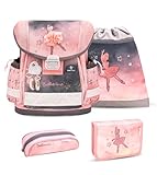 Belmil Classy Schulranzen Set 4 - teilig (403-13/AG/S) (Ballerina Black Pink)