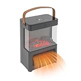Elektrischer Kamin Tragbarer Realistischer Kamineffekt Mit Heizfunktion Led-Flammeneffekt Standkamin Hochwertige Materialien Modernes Design Einstellbare Modi Intelligente Steuerung GeräUscharm