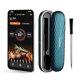 Inkbird INT-11X-B Fleischthermometer kabellos, 91m Bluetooth Grillthermometer Meat Thermometer, IP67 wasserfest Bratenthermometer Backofenthermometer for Backofen Grill Smoker Rotisserie Airfryer Ofen