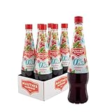 Mautner Markhof Himbeer-Sirup ohne Zuckerzusatz – 6 x 0,7 L – zuckerfreier Fruchtsirup für Erfrischungsgetränke