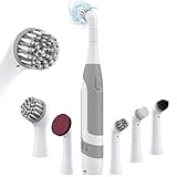 kHelfer Elektrische Reinigungsbürste mit Batteriebetrieb, KH6A Kleine Elektrische Fugenbürste & 5 Ersatzbürsten, Leichte Wasserfeste Edelstahl-Drahtbürste für Fugen, Fliesen, Ecken, Küche, Badezimmer