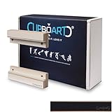 Clipboart® Standard Wandhalterung - schwarz - Halterung - Snowboard - Wakeboard - Kiteboard - Balanceboard - Wakeskate - Longboard - 360° Wandbefestigung (schwarz)