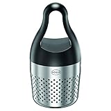 RÖSLE Aroma Ei, Hochwertiges Sieb mit Griff zum Mitkochen von Kräutern und Gewürzen, Tee-Ei, Aromaentfaltung, spülmaschinengeeignet, Silberfarben/Schwarz