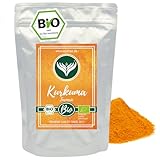 BIO Kurkuma Pulver, Kurkumawurzel fein gemahlen, Kurkumapulver als Gewürz oder für Curcuma Tee/Milch 1kg