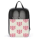 Simple Pink Tiger Schuhtasche für Reisen, den täglichen Gebrauch, Anti-Staub-Aufbewahrung, Tragetasche, Golf-Schuhbeutel