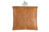 Centaur - Hochwertiges Leder Sitzkissen - Cognac Vintage...