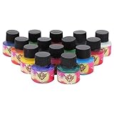 14 Farben Tattoo-Tinten-Set, Dauerhaftes Tattoo-Pigment-Übungstinten-Zubehör, Tattoo-Übungspigment, Tattoo-Übungswerkzeug Für Permanente Tattoo-Kunst, Augenbrauen Und Körperkunst