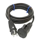 Schukokabel (1,5-50m) 16A Verlängerungskabel TITANEX H07RN-F 3x1,5mm² mit PCE TAURUS2 Stecker und Kupplung IP54, Business-Line von Event-Kabel (35m)