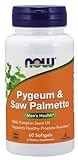 Now Foods Pygeum & Saw Palmetto Extrakt (Sägepalme-Extrakt), 60 Weichkapseln, Laborgeprüft, Sojafrei, Glutenfrei, ohne Gentechnik