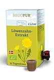 REGOPUR Bio Löwenzahn-Extrakt, 1 Liter I 100% vegan, fermentiert & ohne Zusätze I tägl. Nahrungsergänzung oder 3-Monatskur