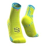 COMPRESSPORT Herren Pro Racing V3.0 Run High Kompressions Laufsocke, Neongelb, 42-44 EU