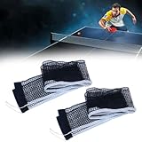 Bavooty Ersatz Tischnetz,Tragbares Tischtennisnetz,Tischtennis Netz,Nylon Tischtennis Ersatznetz,Trainings Tischtennisnetz,Tischtennisnetz Ersatz-Netz,Für Outdoor & Indoor,180 X 15 cm,2 Stück