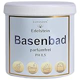 Basenbad, basisches Badesalz zur Entgiftung und Entsäuerung, 750g Basenpulver für Vollbad, Fußbad, Peeling, Luminares Edelstein Basensalze